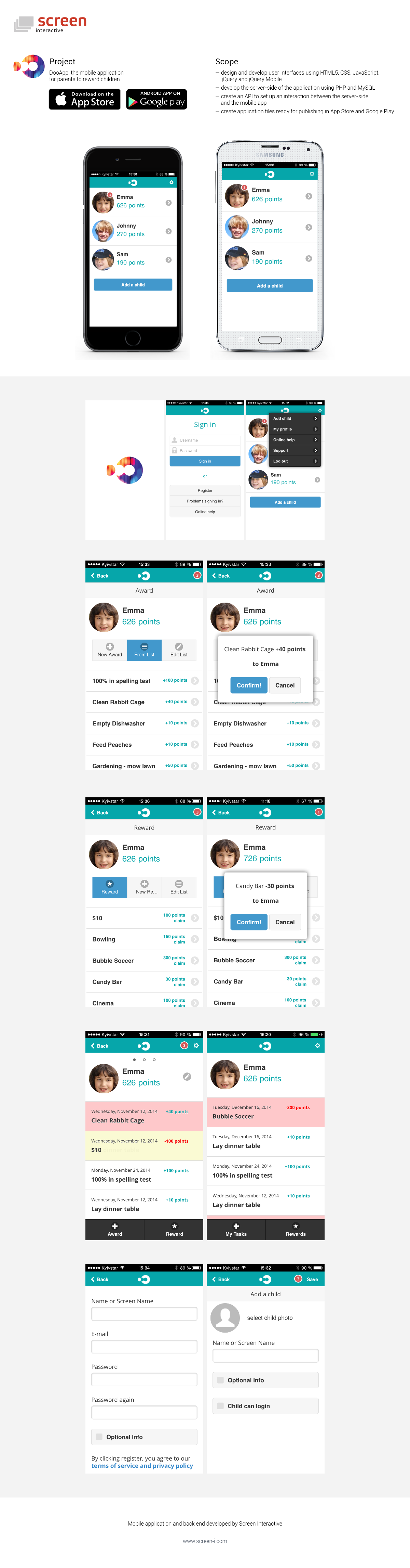 DooApp mobile application