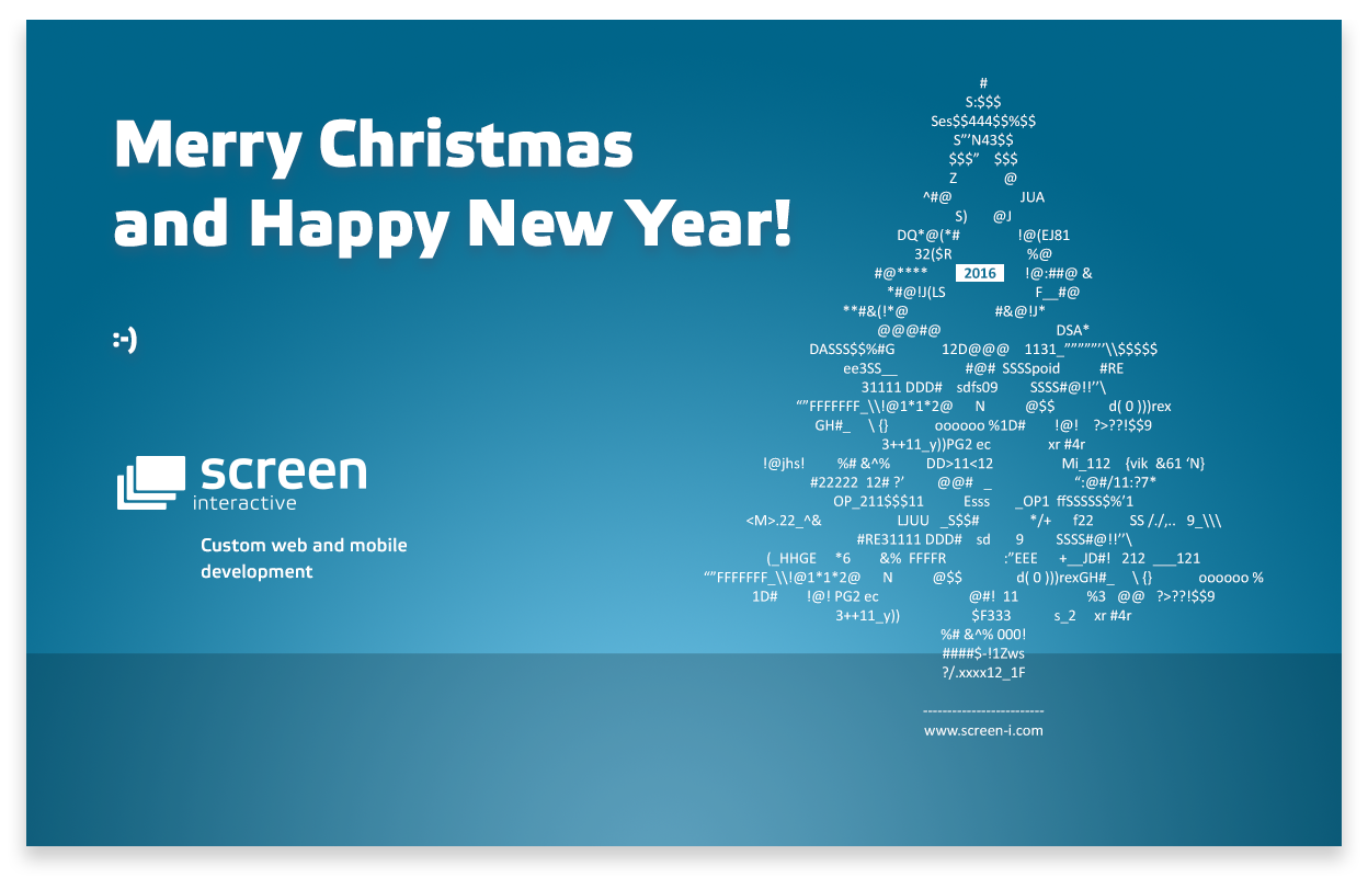 Happy New 2016 Year! - Screen Interactive