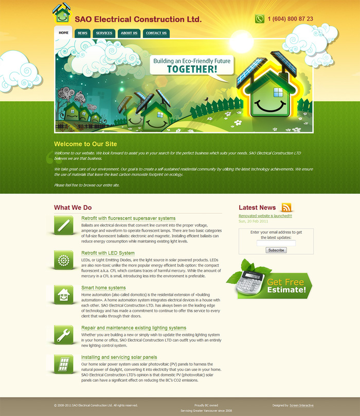Home page SAO Electrical Construction